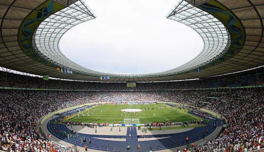 Das Olympiastadion in Berlin während der WM 2006