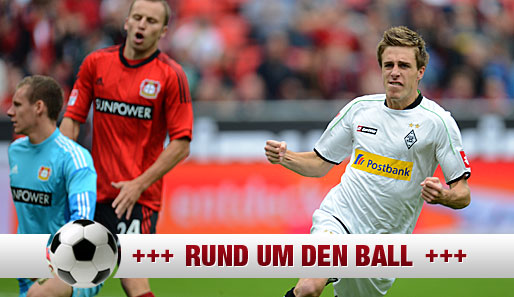 Patrick Herrmann zelebriert seinen Treffer gegen Leverkusen - jubelt er bald im Bayer-04-Trikot?