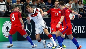 Deutschlands Futsal-Team setzte sich gegen Englnd durch