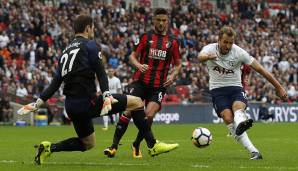 Rang 6: Harry Kane (Tottenham Hotspur): 114 Minuten pro Tor als Starter - 237 Minuten pro Tor nach Einwechslung