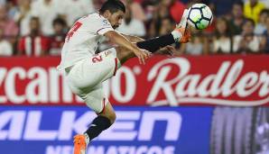 Rang 3: Nolito (FC Sevilla): 253 Minuten pro Tor als Starter - 70 Minuten pro Tor nach Einwechslung