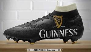 Für alle Freunde des alkoholischen Genusses gibt es Fußballschuhe jetzt auch im Guinness-Design.