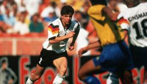 1993 gewann das Team um Andreas Möller (l.) im Müngersdorfer Stadion von Köln mit 2:1. Es sollte 18 Jahre dauern, bis man die Brasilianer wieder bezwingen konnte.