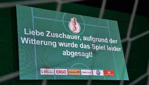 Das DFB-Pokal-Spiel zwischen Lotte und dem BVB musste nachgeholt werden.