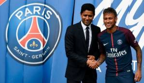 Neymar wechselte im Sommer 2017 vom FC Barcelona zu Paris Saint-Germain.