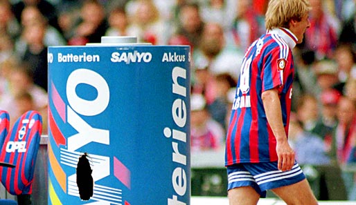 Klinsmann, Bayern München, Werbetonne