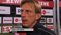 Unzufrieden mit der Leistung seines Teams: Köln-Coach Christoph Daum