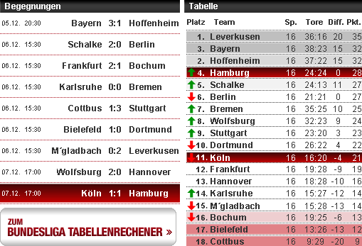 Stefan Effenberg, Spielplaner, Tabellenrechner, Bundesliga, Spieltag 16, Bayern, Hoffenheim