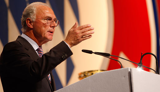 Franz Beckenbauer ist noch bis November 2009 Bayern-Präsident