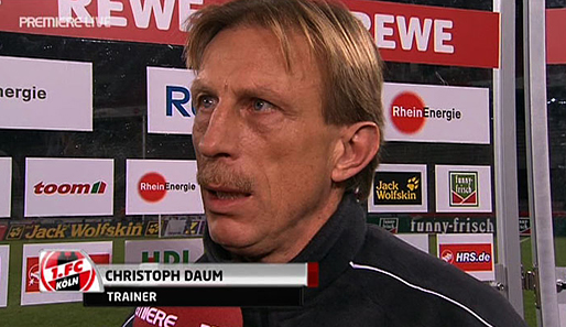 Köln-Trainer Christoph Daum war mit dem Verhalten der Hoffenheimer Bank nicht einverstanden