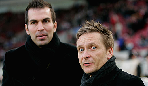 Horst Heldt (rechts) und Markus Babbel ziehen die Fäden beim VfB Stuttgart