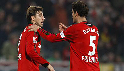 Henrique (l.) bildet zusammen mit Friedrich die Innenverteidigung bei Bayer Leverkusen