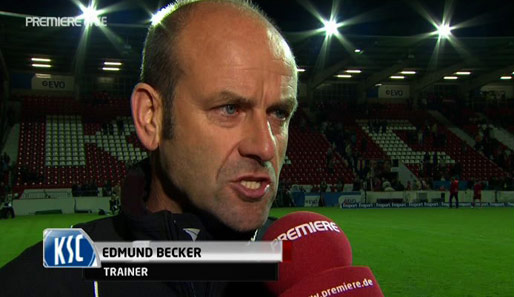 KSC-Coach Ede Becker war nach dem Spiel gegen Dortmund ratlos