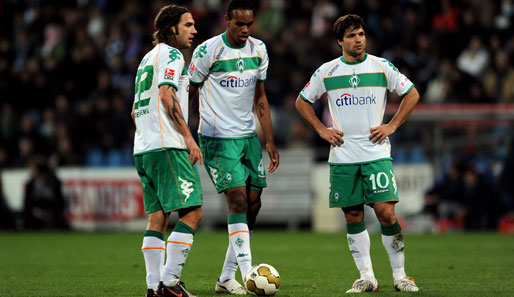 Gegen Köln zählt nur ein Sieg: Bremens Frings, Naldo und Diego