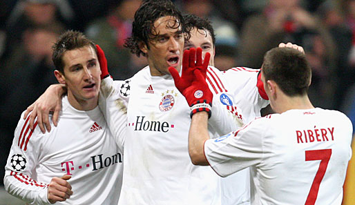 Derzeit kaum zu stoppen: Miroslav Klose, Luca Toni und Franck Ribery (von links)