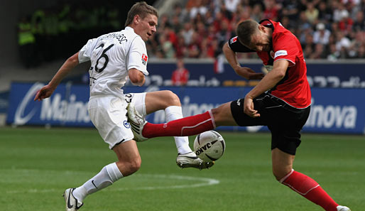 Hertha gewann das Hinspiel in Frankfurt mit 2:0