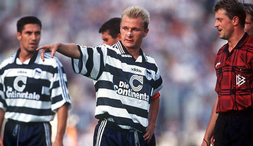 Axel Kruse im August 1997 im Trikot von Hertha BSC Berlin
