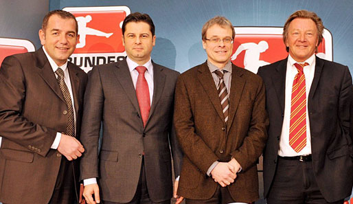 Die Initiatoren der Stiftung (v. l.): Tom Bender, Christian Seifert, Peter Peters und Harald Strutz