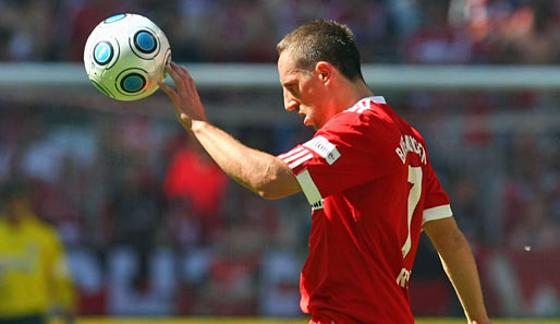 Franck Ribery spielt seit 2007 für den FC Bayern München und hat noch Vertrag bis 2011
