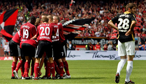 Der 1. FC Nürnberg ist nach einem Jahr in der zweiten Liga 2009/2010 wieder erstklassig