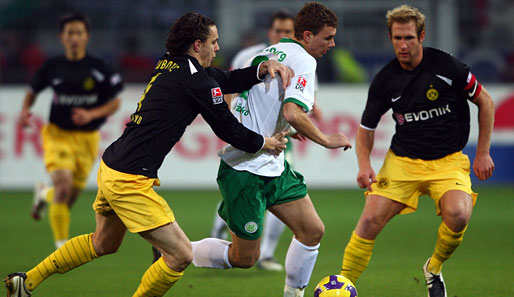 Im Hinspiel gab's keine Tore zwischen der Borussia und dem VfL Wolfsburg