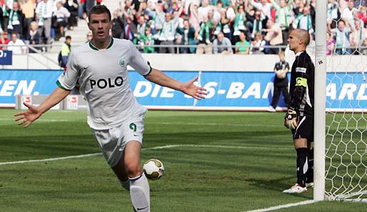 Edin Dzeko erzielte in der abgelaufenen Saison 26 Tore für den VfL Wolfsburg