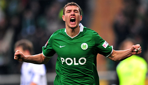 Edin Dzeko wechselte 2007 vom FK Teplice zum VfL Wolfsburg