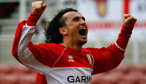 Tuncay Sanli spielt seit 2007 für den FC Middlesbrough in der Premier League