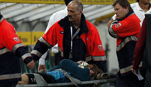 Christian Wetklo wurde nach dem Spiel ins Krankenhaus eingeliefert
