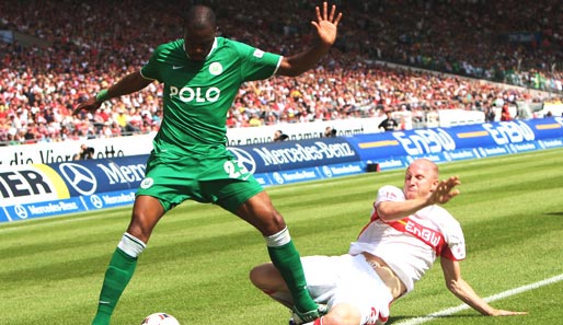 Wolfsburgs Grafite (l.) wurde in der vergangenen Saison mit 28 Treffern Torschützenkönig