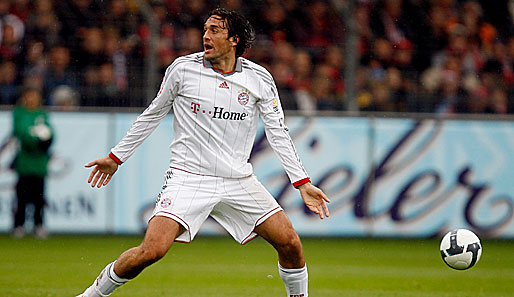 Luca Toni spielt seit 2007 für die Bayern. In 57 Bundesliga-Spielen erzielte er 38 Tore