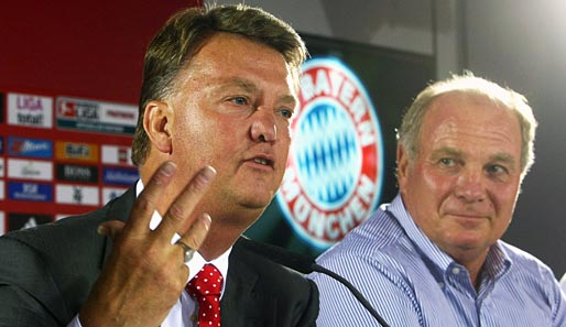Louis van Gaal wurde am 1. Juli 2009 als neuer Trainer des FC Bayern vorgestellt