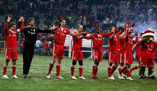 Der FC Bayern München geht in die Rückrunde als Titelfavorit