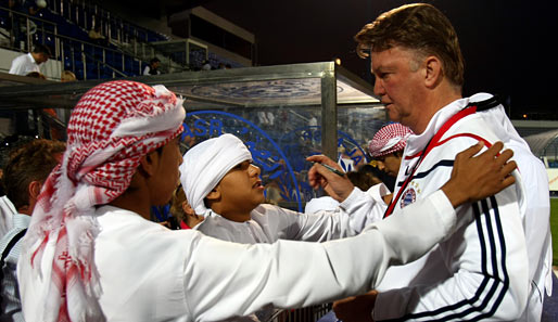 Bayern-Coach Louis van Gaal blieb im arabischen Fernsehen auffällig gelassen