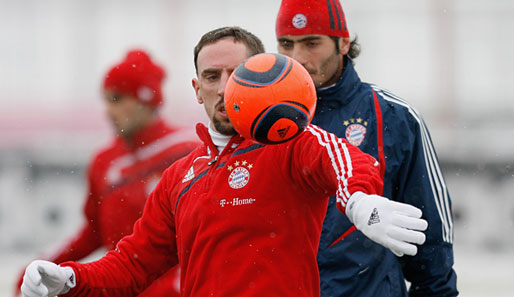 Franck Ribery (vorne) stand in diesem Jahr noch nicht in der Startelf des FC Bayern