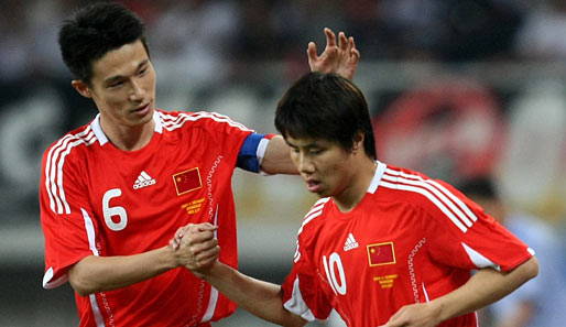 Hao Junmin spielt bei der chinesischen Nationalmannschaft auf der 10