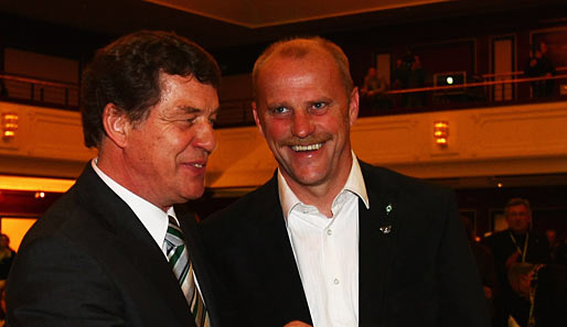 Otto Rehhagel und Thomas Schaaf (r.) sind Bremens erfolgreichste Trainer