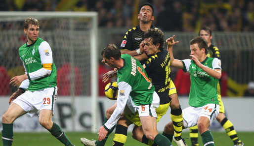 Im Hinspiel teilten sich Werder Bremen und Borussia Dortmund mit einem 1:1 die Punkte