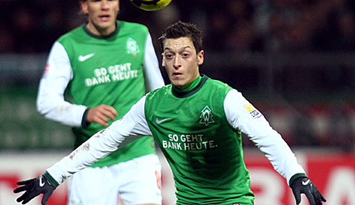 Mesut Özil spielt seit 2008 bei Werder Bremen