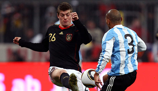 Toni Kroos debütierte gegen Argentinien in der deutschen Nationalmannschaft