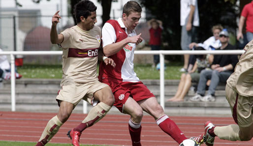 Stefan Bell (r.), Kapitän der Mainzer U19-Mannschaft, gilt als großes Talent