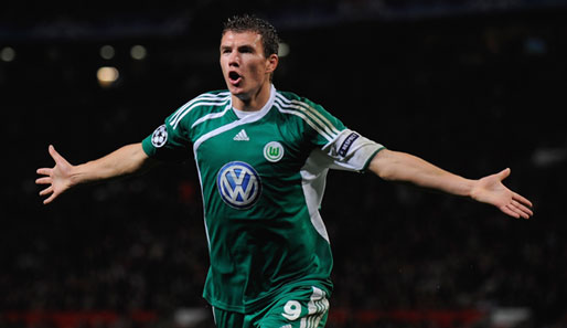 Edin Dzeko wechselte 2007 für vier Millionen Euro vom FK Teplice zum VfL Wolfsburg