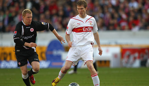 Alexander Hleb (r.) ist vom FC Barcelona an den VfB Stuttgart ausgeliehen