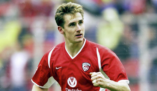 Miroslav Klose spielte bereits von 1999 bis 2004 beim 1. FC Kaiserslautern