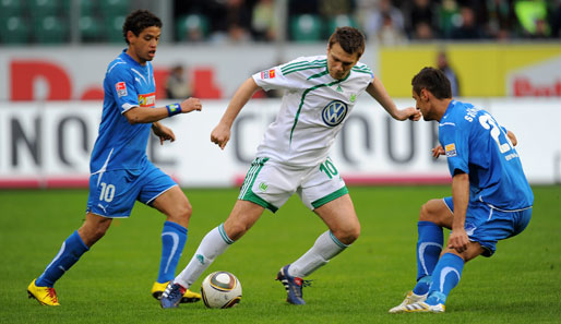 Zvjezdan Misimovic (M.) steht seit 2008 beim VfL Wolfsburg unter Vertrag