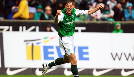 Tim Borowski erzielte in dieser Bundesliga-Saison bisher vier Tore für Bremen