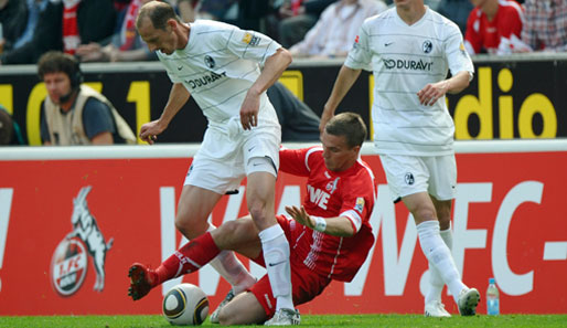 Lukas Podolski gelang im Spiel gegen den SC Freiburg sehr wenig