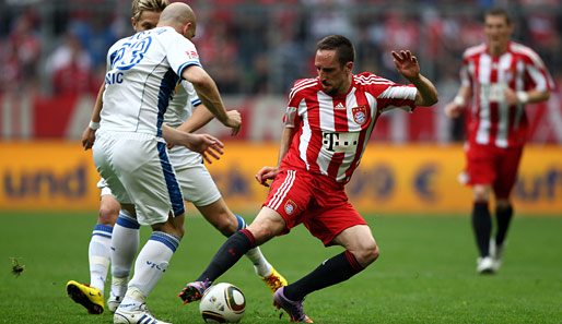 Franck Ribery spielt seit der Saison 2007/08 für Bayern München