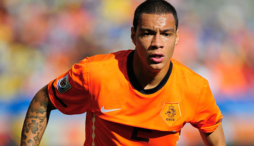 Gregory van der Wiel spielte bei der WM in Südafrika fünf Mal für Holland