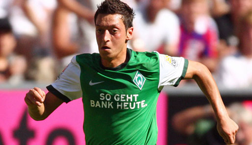 Mesut Özil erzielte in der letzten Saison neun Tore für Werder Bremen